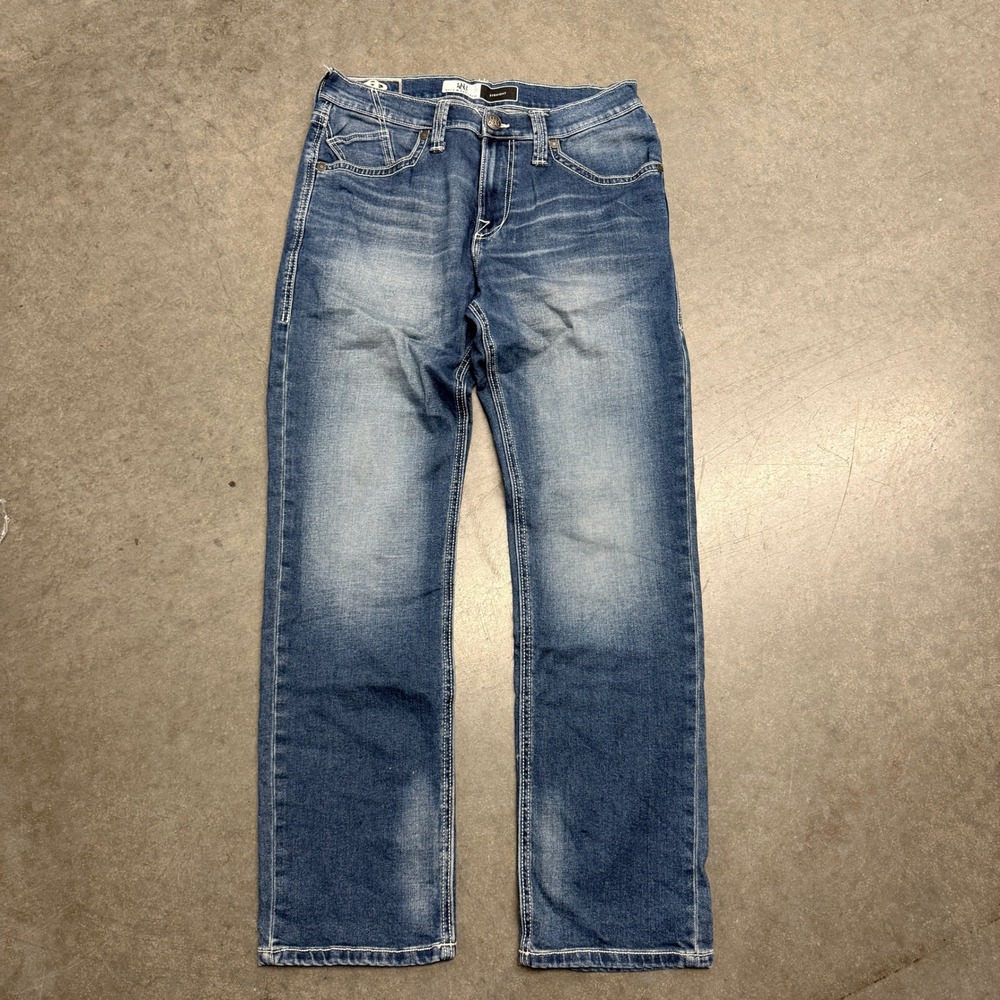 Rock & Republic Mens Straight Leg Jeans Blue Medium Wash 32x32